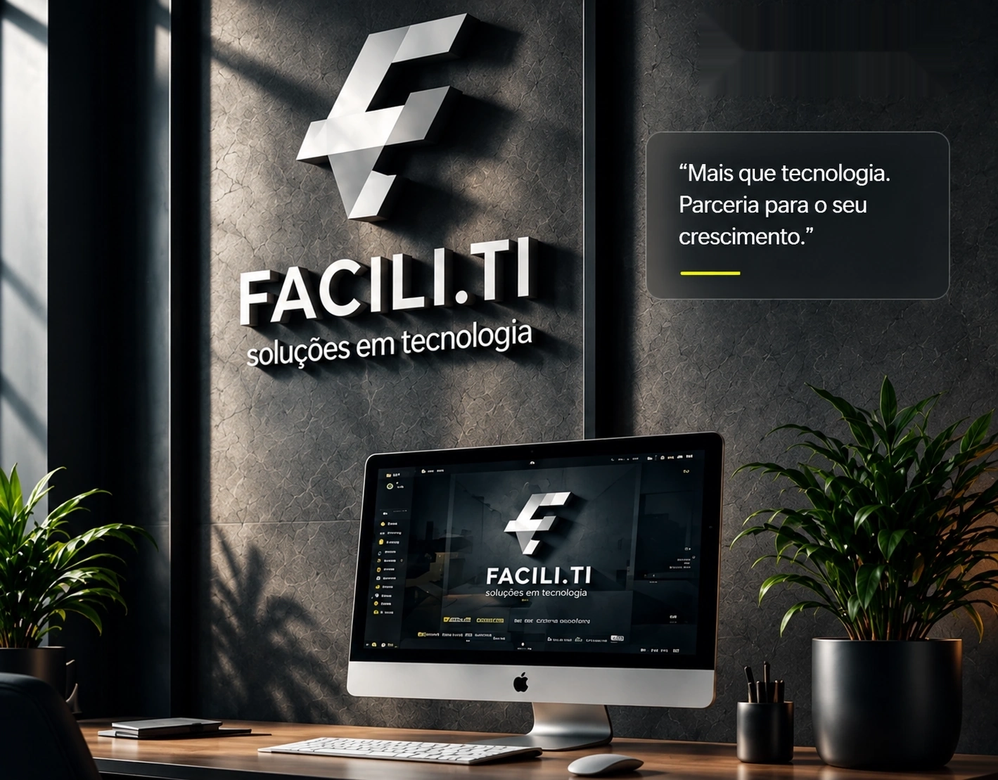 Escritório contemporâneo Facili.ti